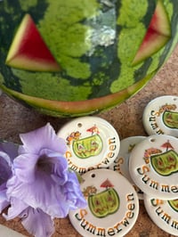 Image 3 of summerween jack o melon tag 