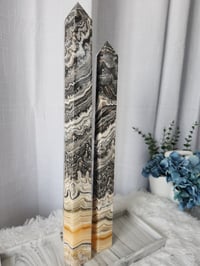 Image 2 of XL Striped Calcite Crystal Towers - 2 Styles