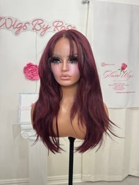 Image 5 of Cherry curtain bangs luxury (ready to ship) 