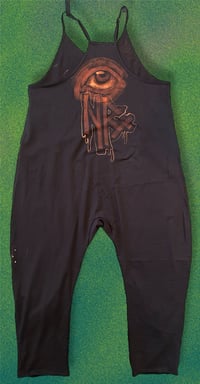 Image 2 of “SERPANT” CUSTOM BLEACH PAINTED BAGGY JUMPET SIZE LARGE