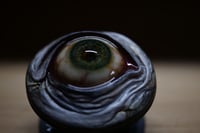Image 3 of Custom Swappable Phone Grip for smartphones, reflective pupil OOAK (one of a kind) big green