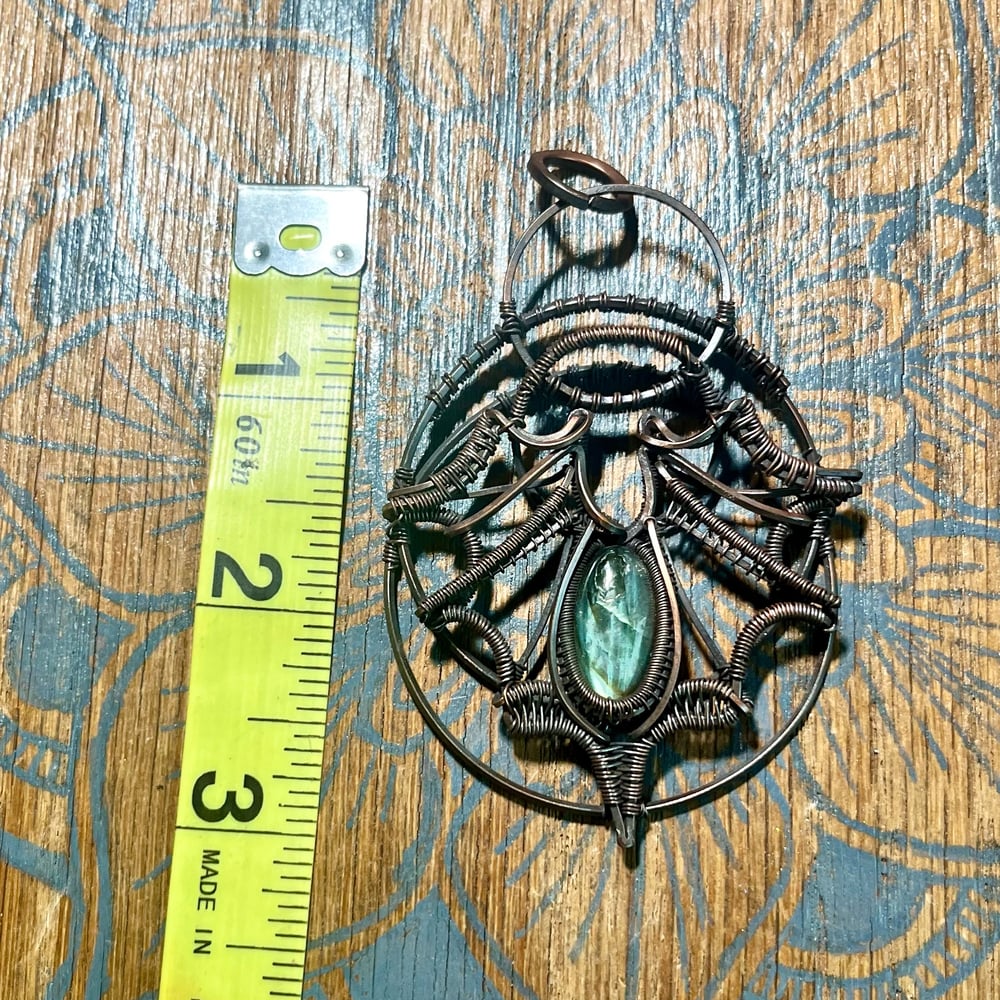 Image of Labradorite Bat Medallion 