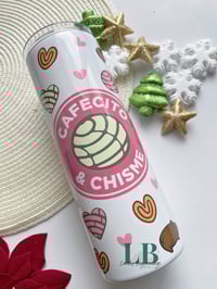 Image 2 of Cafecito and Chisme Pink Tumbler