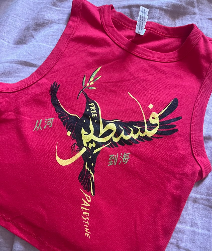 Image of Free Falasteen red crop top