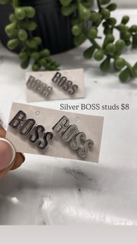 Silver BOSS studs 