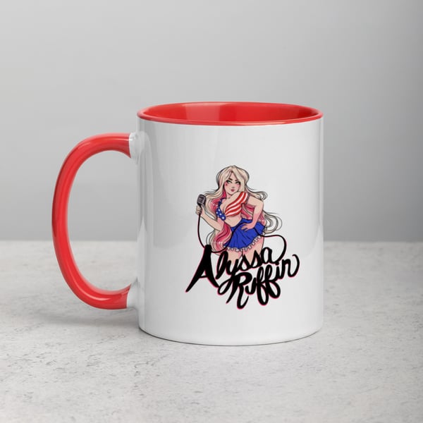 Image of Patriotic Girl Mug with Colors