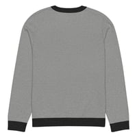 Image 13 of Shrunken Kewp Blue/grey Knitted crew neck sweater