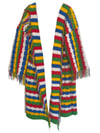 Striped Blanket Coat 