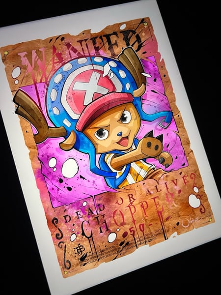 Image of Chopper Wanted Watercolor 