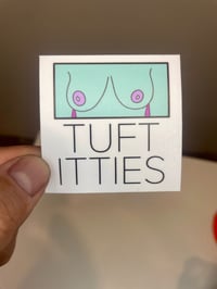 Image 1 of Tuft Itties Titty Sticker