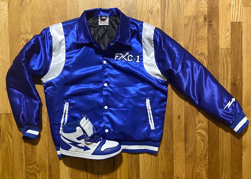 Image of FXC-1 royal vibez satin bomber 