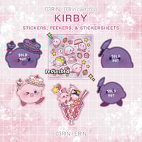 KIRBY - STICKERS, PEEKERS, AND STICKERSHEETS
