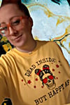 SHE DEAD INSIDE BUT HAPPY AF T-SHIRT