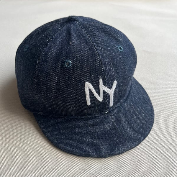 Image of Early 1900's NY Denim Ball Cap (Short Brim)