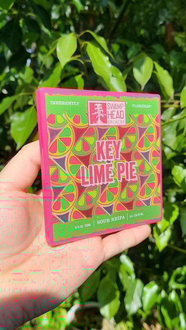 Swamphead Brewing "Key Lime Pie" Craft Coaster 