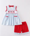 Flag Embroidered 2pc Set 