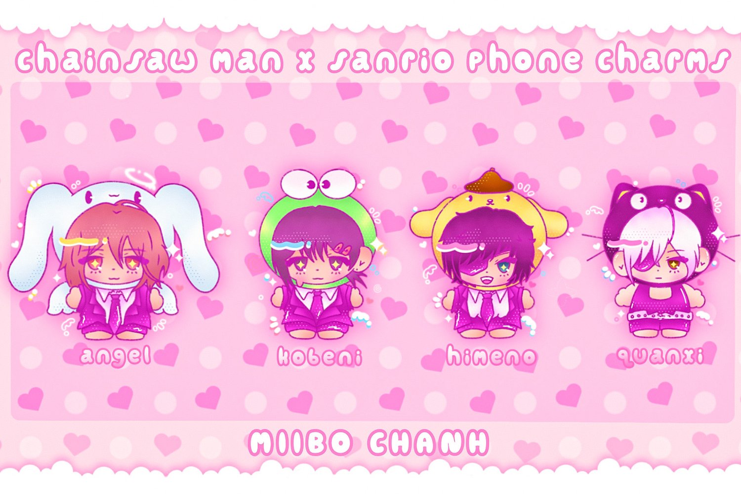 Image of Chainsaw Man x Sanrio | Phone Charms 