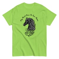 Image 1 of Unisex classic tee, My Heart Runs On Four Hooves Horse Tee