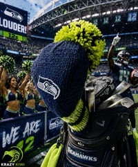 Image 3 of Seattle Seahawks custom Golf Club Cover hand knit logo NFL fan  gift