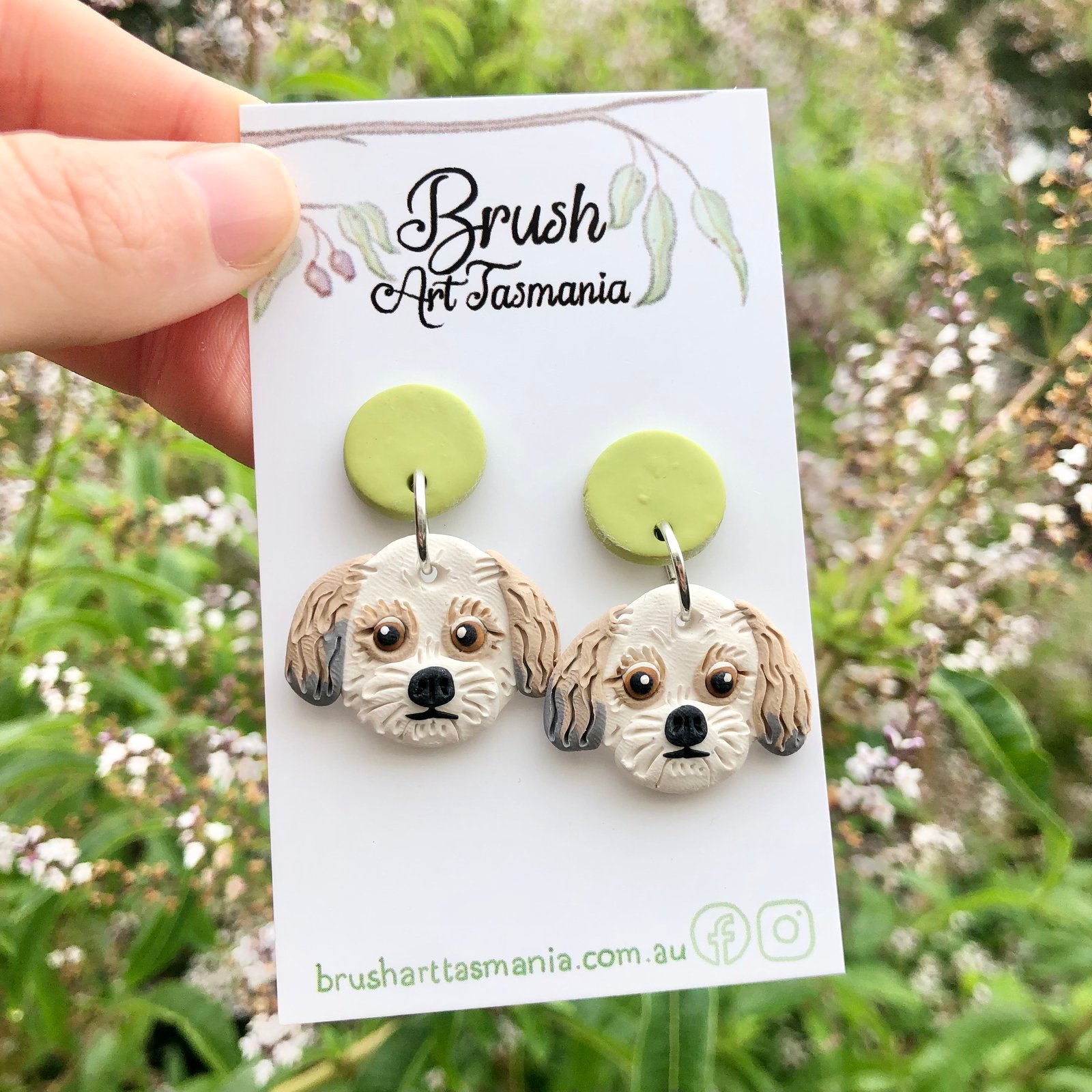 Pet earrings clearance