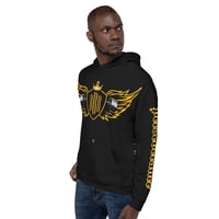 Image 1 of Black and Yellow Unisex Hoodie