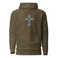 Image 3 of Medieval Cross/Christianity Unisex Hoodie Clean Back