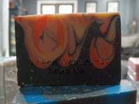 "bonfire" cold process soap bars 