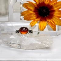 Image 3 of Hessonite Garnet Moon Phase Ring~6