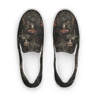 Image 1 of Grunge Style Nature Inspired Mushrooms/Fungus Men’s slip-on canvas shoes