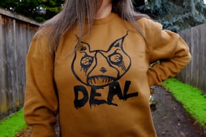 Image of Zombie Dog Premium Crew Neck - Camel  **2 larges left**