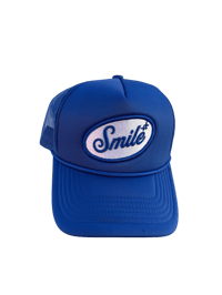 Royal blue Smile Trucker 