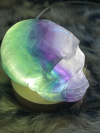 Image 6 of Rainbow Fluorite Crystal Skull #1965