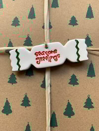 Image 5 of Ceramic Christmas Cracker decoration.