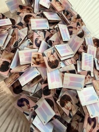 Image 1 of Bts solo pink and white mixed acrylic 2cm