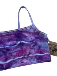 Image 5 of L (38) Bralette in Amethyst Geode Ice Dye