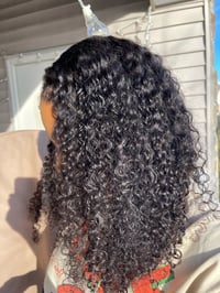 Image 5 of 22 inch BURMESE CURLY 360 LACE WIG with HYBRID HAIRLINE