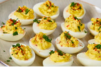 Image 3 of Deviled Eggs (48): Traditional Style, Deviled Eggs w/bacon or Deviled Eggs w/Shrimp 