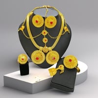 Image 3 of Floral Glamour Rhinestone Jewelry Set