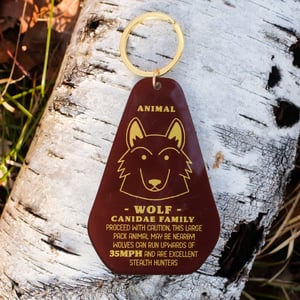 Wolf Track Keychain