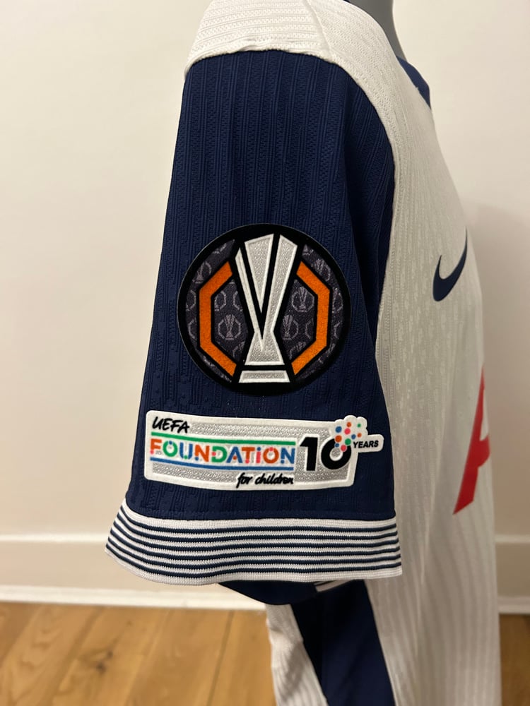 Image of Tottenham Hotspur “VAN DE VEN 37” Vaporknit 2024/25 Home Europa Final Shirt   (L)
