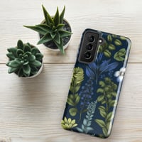 Image 22 of Art Nouveau Inspired Blue Boho Floral Tough case for Samsung®