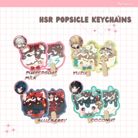 Image 1 of [IN STOCK] HSR ICE CREAM POPSICLE KEYCHAIN
