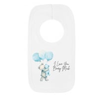 Beary Much Blue Fathers Day Bib