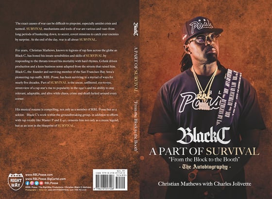Image of Black C “A Part of Survival: From The Block to The Booth” Book