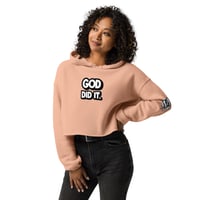 Image 2 of God Did It Women's Crop Hoodie