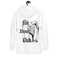 Image 3 of White - Bad Ghouls Club Hoodie