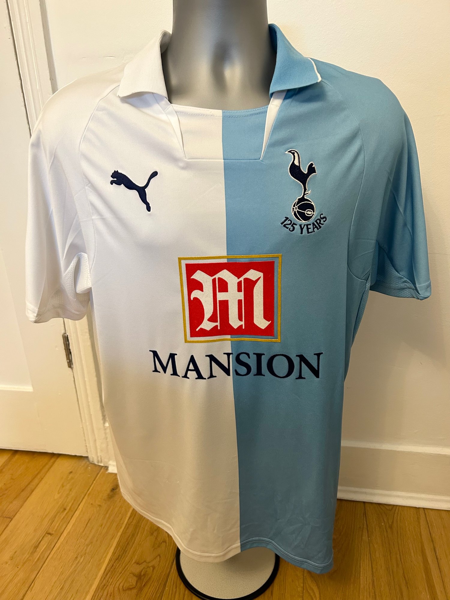 Image of Tottenham Hotspur “BERBATOV 9” 125th Anniversary Shirt 2007/08 + PL patches (M)