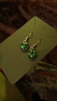 Image 2 of Dead Good Elytra Beetle wing earrings 