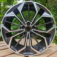 18" ST4 STYLE ALLOY WHEELS FITS FORD ET40 5X108 BLACK MACHINED FACE