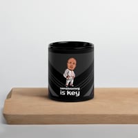 Image 3 of Consistency is Key Black Glossy Mug